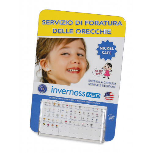 InvernessMed DISINV Display Plexiglass with earrings 0005881
