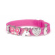 BIOJOUX BJB011 Bracelet In Silicone Color Glitter Fuchsia With 4 Rhodium Charms 0031158