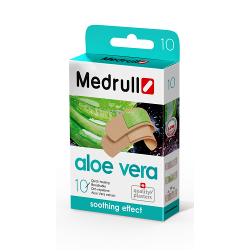 MEDRULL Aloe Vera N10 (CH) Αδιάβροχα Αυτοκόλλητα Επιθέματα για Ευαίσθητο Δέρμα 10τεμ.(202203279) 0033632