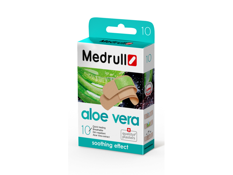 MEDRULL Aloe Vera N10 (CH) Αδιάβροχα Αυτοκόλλητα Επιθέματα για Ευαίσθητο Δέρμα 10τεμ.(202203279) 0033632