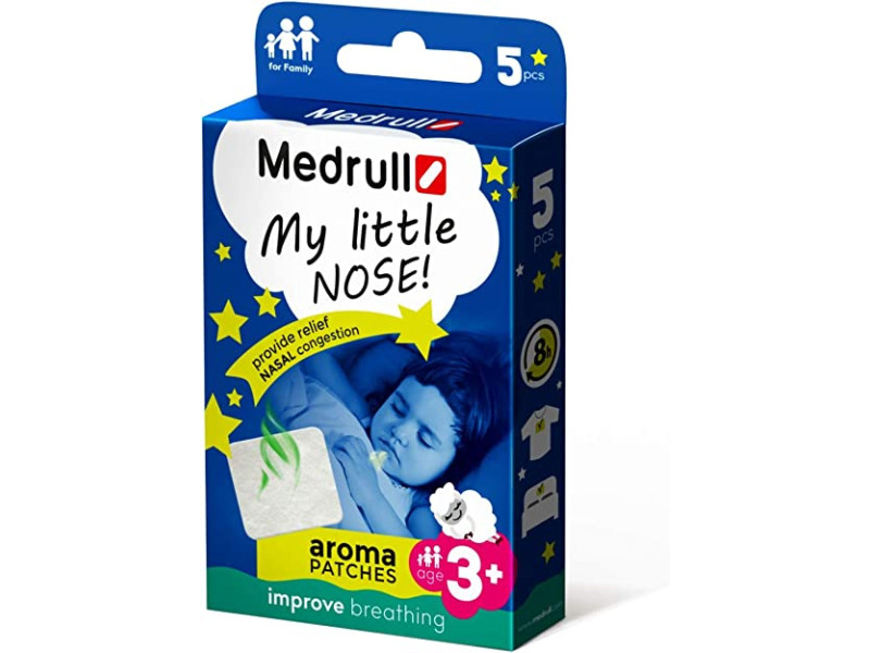 MEDRULL Aroma Patches My Little Nose N5 Ρινικές ταινίες, Επιθέματα Αναπνοής για Παιδιά 3+ Ετών 5τμχ (2000594) 0033635