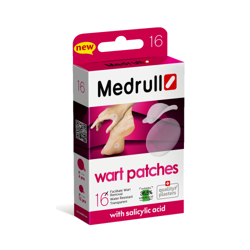 MEDRULL Wart Patches Αυτοκόλλητο Επίθεμα για την αφαίρεση των μυρμηγκιών του δέρματος 16τμχ (2000433) 0033638