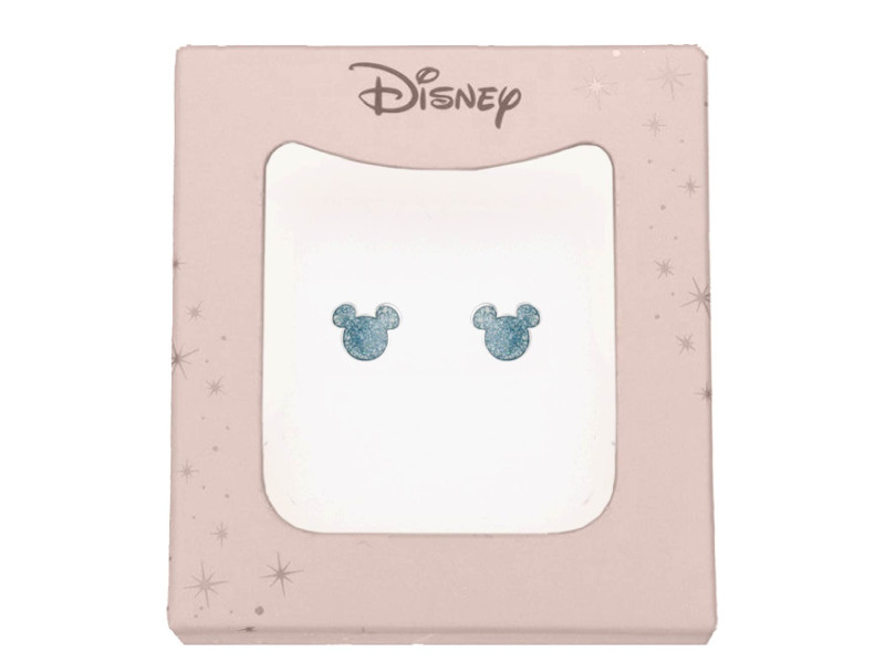 Disney (for pharmacy) 199 Box Σκουλαρίκι Mickey από Σμάλτο Μπλε Γλίτερ 0035540