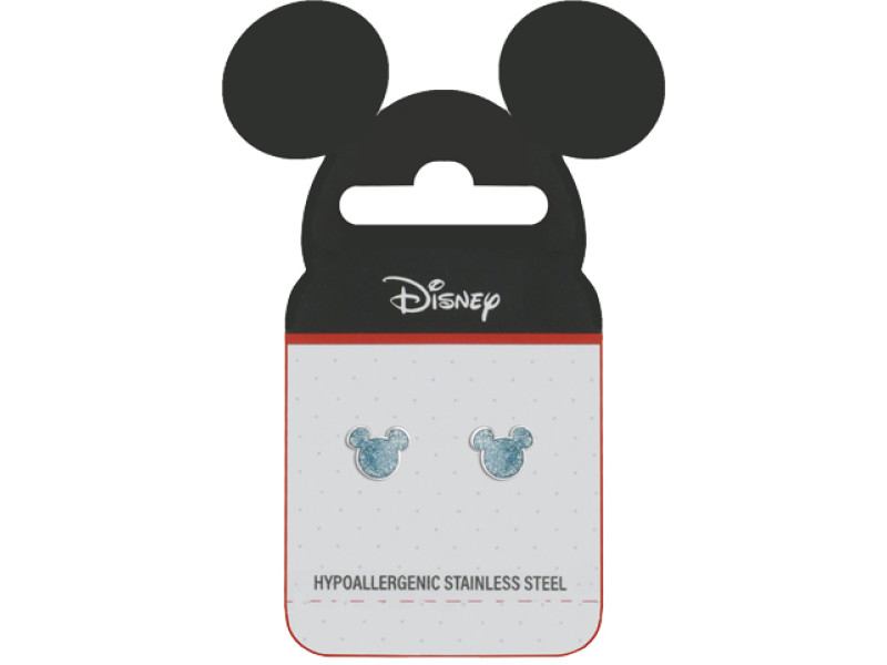 Disney (for pharmacy) 199 Card Σκουλαρίκι Mickey από Σμάλτο Μπλε Γλίτερ 0035411