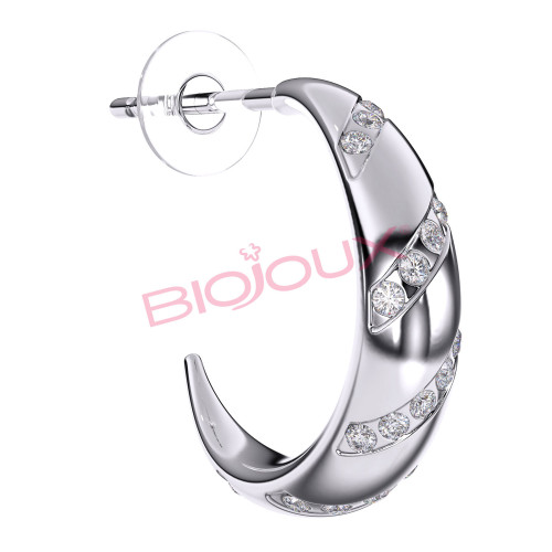 BIOJOUX BJT209 - Adelaide Hoop 15mm - Stainless steel 316 L 0028296