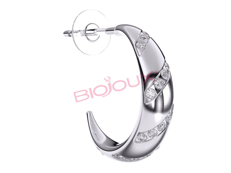 BIOJOUX BJT209 - Adelaide Hoop 15mm - Stainless steel 316 L 0028296