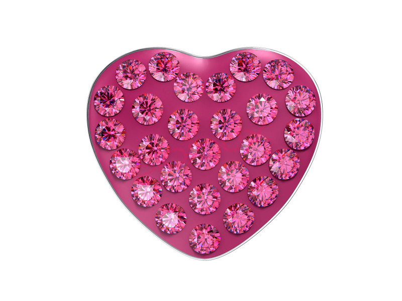 BIOJOUX BJT2100 - Trendy Orecchini Cuore Rosa 10mm 0011921