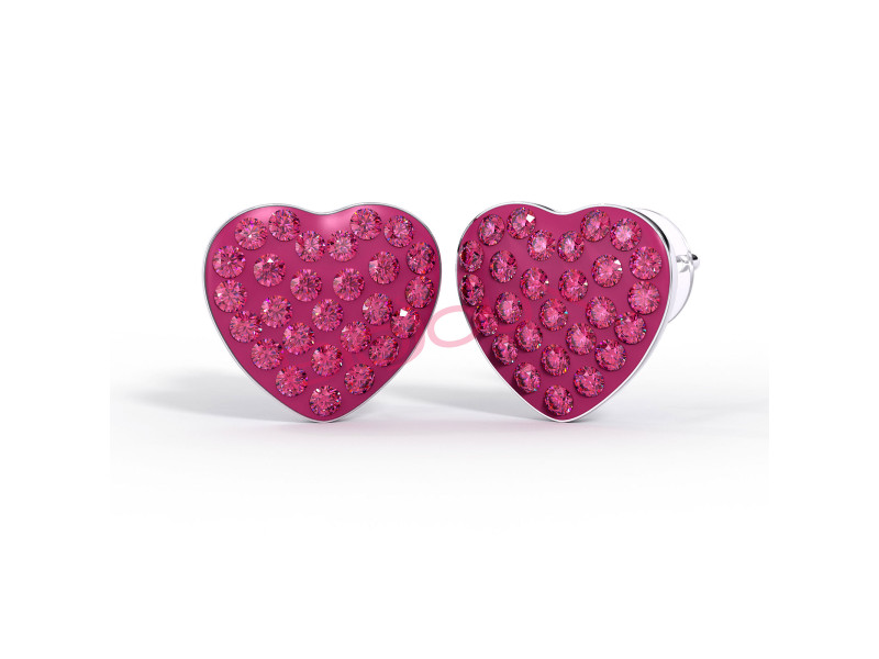 BIOJOUX BJT2100 - Trendy Orecchini Cuore Rosa 10mm 0011921