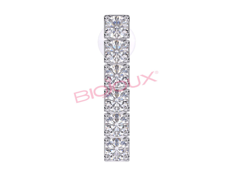 BIOJOUX BJT221 In Line Zircons 18mm 0034444 BIOJOUX BJT221 In Line Zircons 18mm 0034444