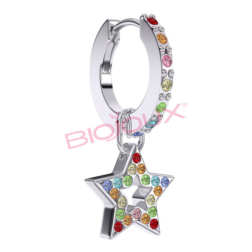 BIOJOUX BJT281 Ginevra 12mm Star 10mm - Medical Steel 316L 0036595