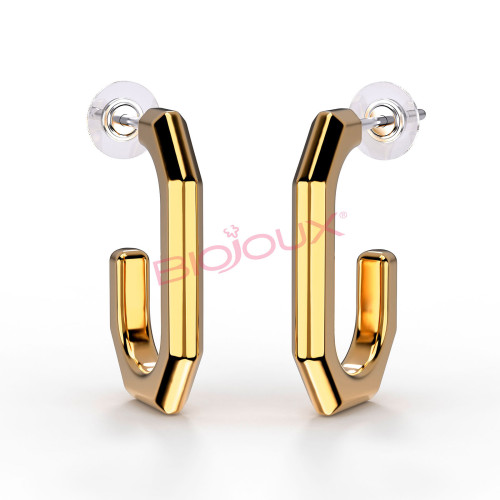 BIOJOUX BJT286 Lidia Golden 12x20mm (Ιατρικό Ατσάλι) 0034170