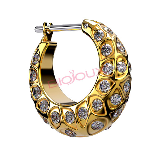 BIOJOUX BJT290 Peony Golden 16mm (Ιατρικό Ατσάλι) 0034169