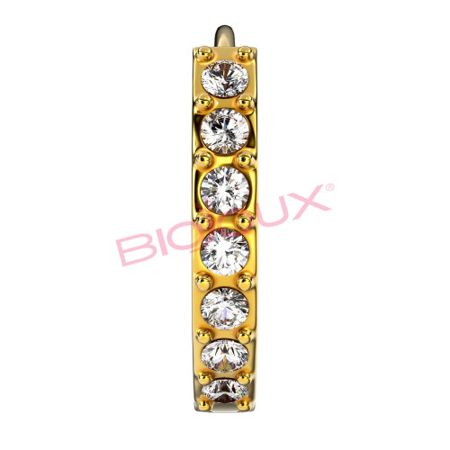 BIOJOUX BJT991 - Crystal Hoop 14GP 14MM 0028521