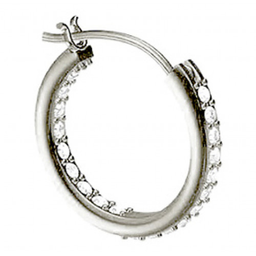 BIOJOUX BJT992 - Crystal Hoop 14MM 0028522