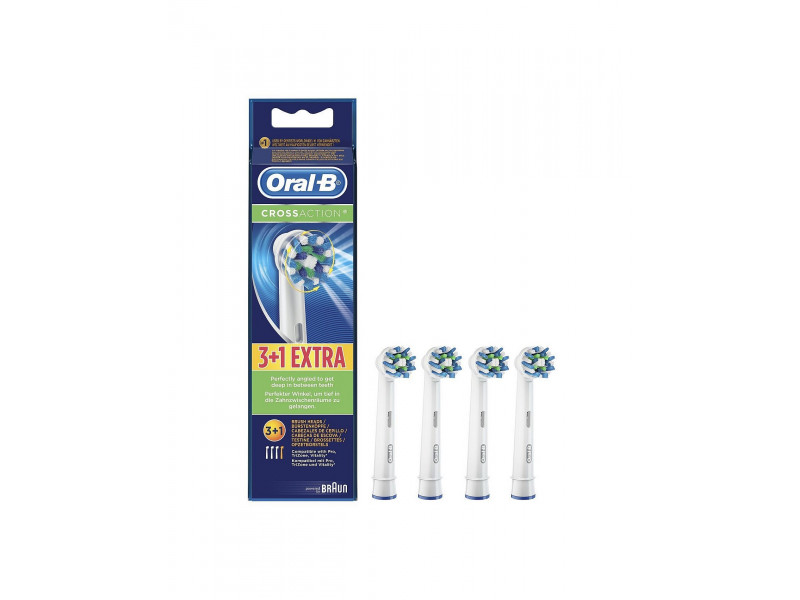 ORAL-B EB50-4 CROSS ACTION Ανταλλακτικά Οδοντόβουρτσας 3+1 ΤΜΧ 0021511